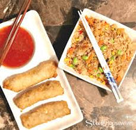 Small Fried Rice and Egg Roll