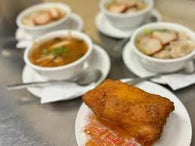 Wonton Soup and 2 Egg Rolls