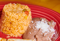 Side of rice and beans